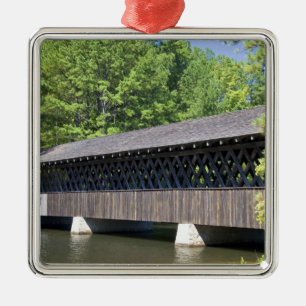The Stone Mountain Covered Bridge at Stone Metal Tree Decoration