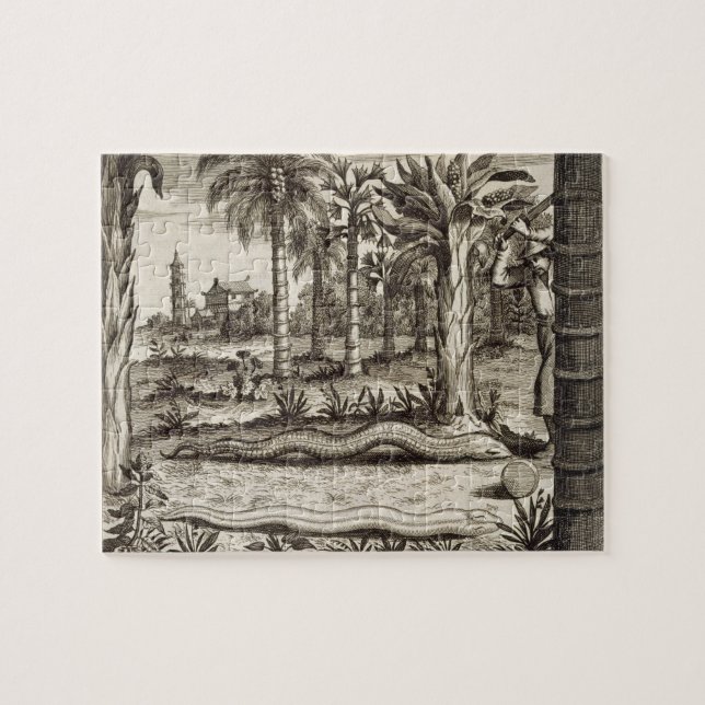 The Stone Snake, from 'China Illustrated' by Athan Jigsaw Puzzle (Horizontal)