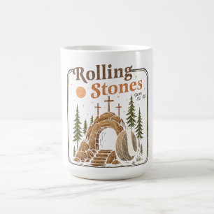The Stone Was Rolled Away He Is Alive Easter Coffee Mug
