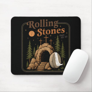 The Stone Was Rolled Away He Is Alive Easter Mouse Pad