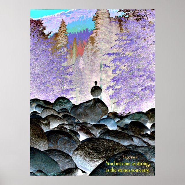 The stones you carry poster (Front)