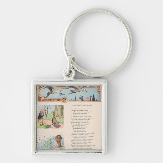 The Stork and the Fox from the Fables Key Ring (Front)