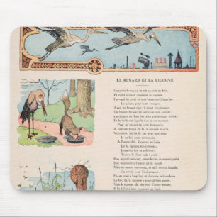 The Stork and the Fox from the Fables Mouse Pad