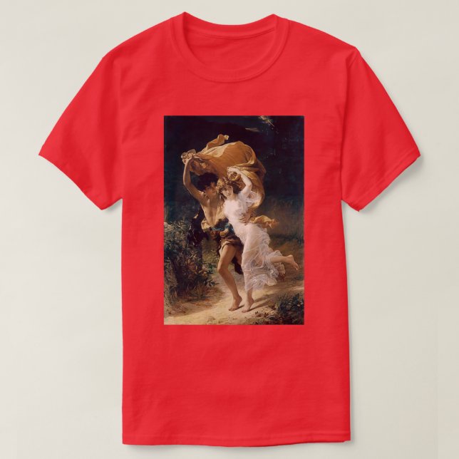 The Storm by Pierre Auguste Cot Renaissance Art T-Shirt (Design Front)