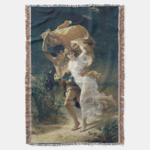 The Storm by Pierre Auguste Cot Throw Blanket