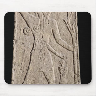 The storm-god Baal with a thunderbolt Mouse Pad