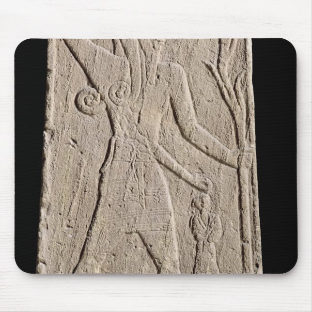 The storm-god Baal with a thunderbolt Mouse Pad (Front)