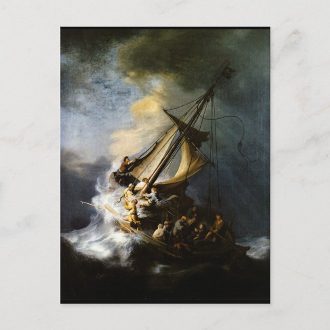 The Storm on the Sea of Galilee Postcard (Front)
