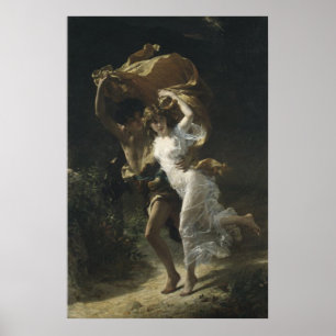 The Storm Pierre-Auguste Cot 1880 Poster