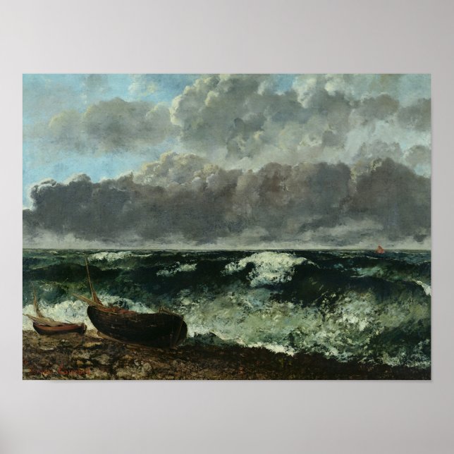 The Stormy Sea or, The Wave, 1870 Poster (Front)