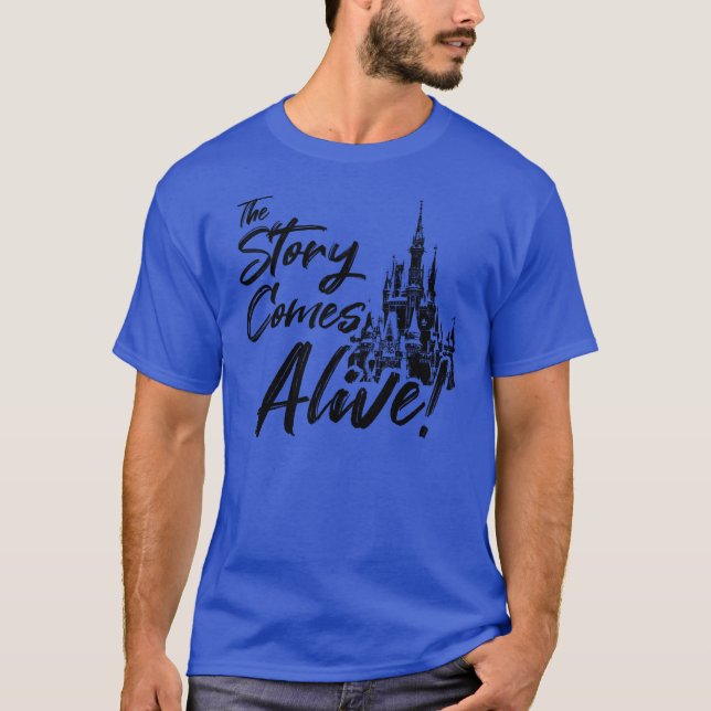 The Story Comes Alive-Light Theme T-Shirt (Front)