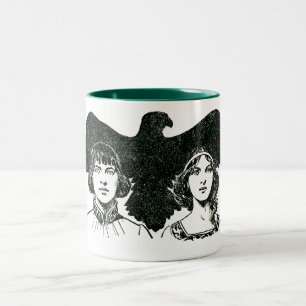 ~ The Story of the Falcon Illustrated ~ Two-Tone Coffee Mug