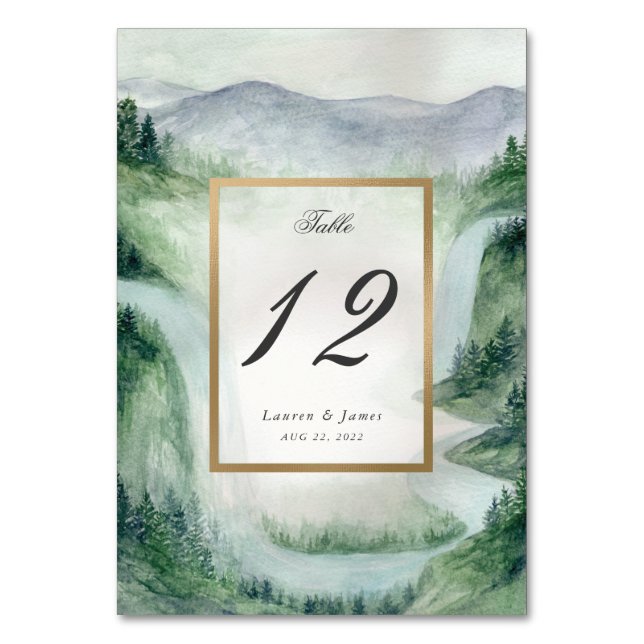 The Story of Us Table Number (Front)