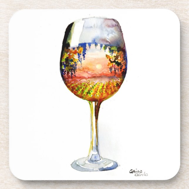 The story of wine coaster (Front)