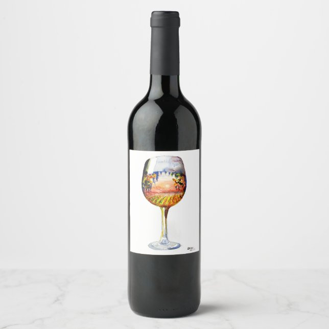 The story of wine label (Front)