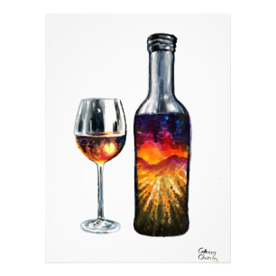 The story of wine photo print