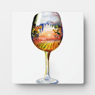 The story of wine plaque