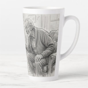 The Stoveside Visitor Pencil Sketch Coffee Mug