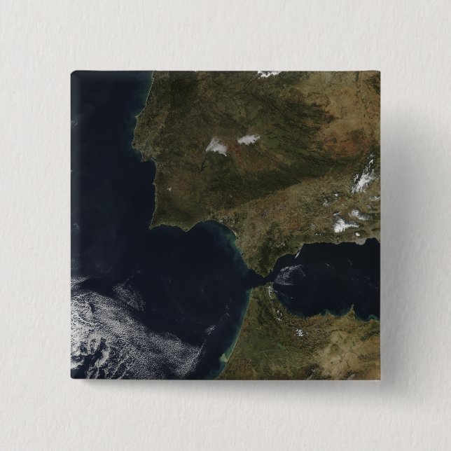 The Strait of Gibraltar 15 Cm Square Badge (Front)