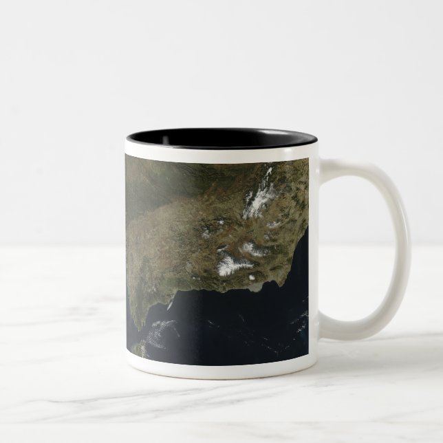 The Strait of Gibraltar Two-Tone Coffee Mug (Right)