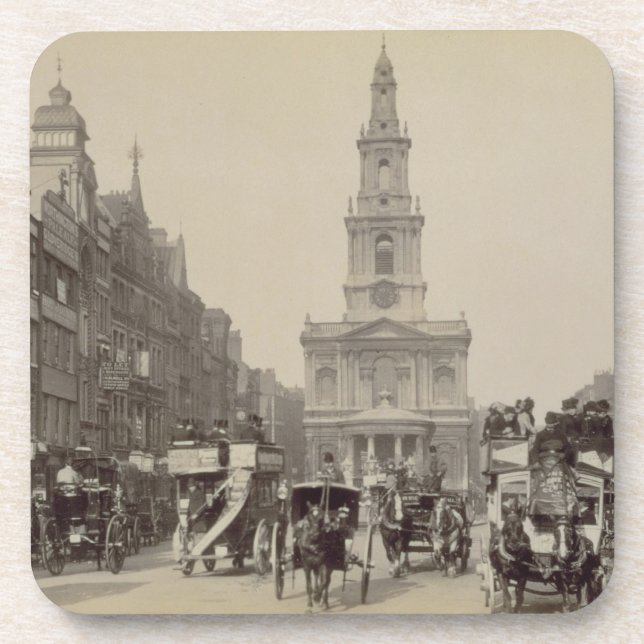 The Strand, c.1880 (sepia photo) Coaster (Front)
