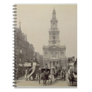 The Strand, c.1880 (sepia photo) Notebook