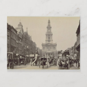 The Strand, c.1880 (sepia photo) Postcard