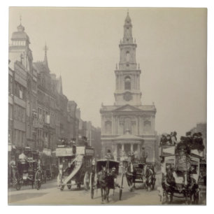 The Strand, c.1880 (sepia photo) Tile