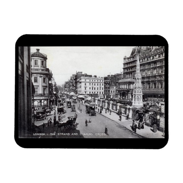 The Strand, London England Vintage Style Magnet (Horizontal)