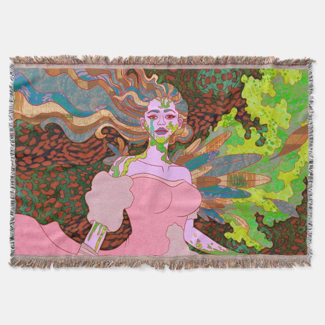 The Strange Angel Throw Blanket (Front)