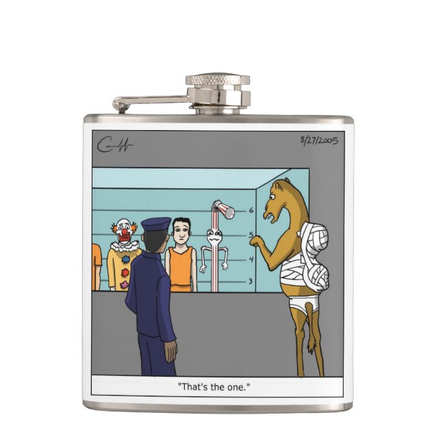 "The Straw" Hip Flask (Front)