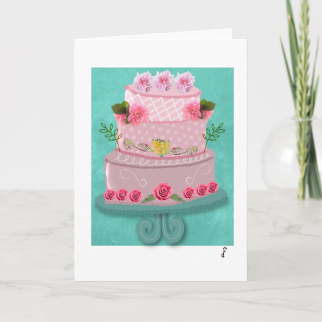 The Strawberry Rose Confection Card (Front)