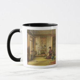 The Stray Shuttlecock (oil on canvas) Mug