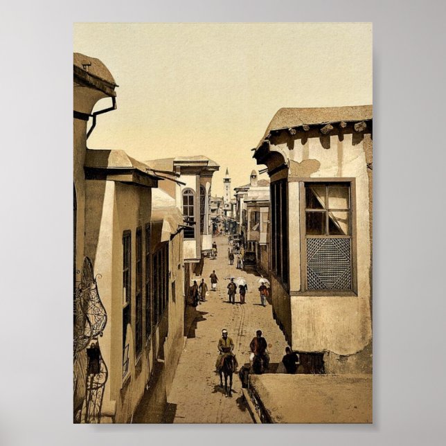The street called straight, Damascus, Holy Land, ( Poster (Front)