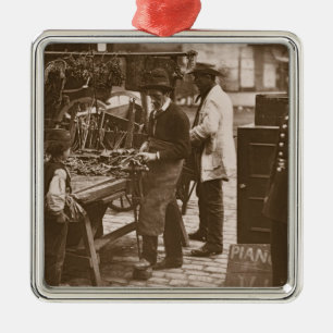 The Street Locksmith, from 'Street Life in London' Metal Ornament
