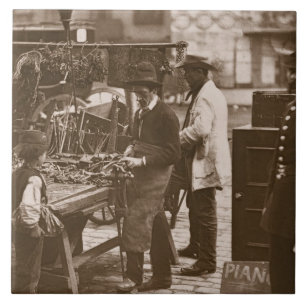 The Street Locksmith, from 'Street Life in London' Tile