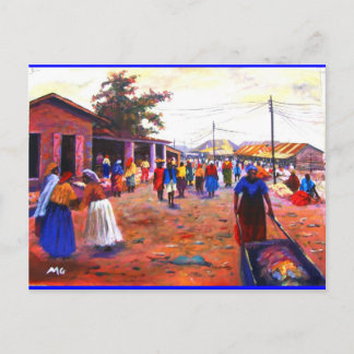 THE STREET OF AFRICA BY MOJISOLA A GBADAMOSI OKUBU POSTCARD