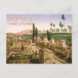 The Street of Tombs, Pompeii, Italy Postcard