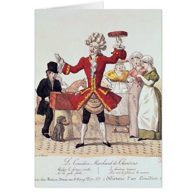 The Street Singer, engraved by Alois Senefelder (Front)