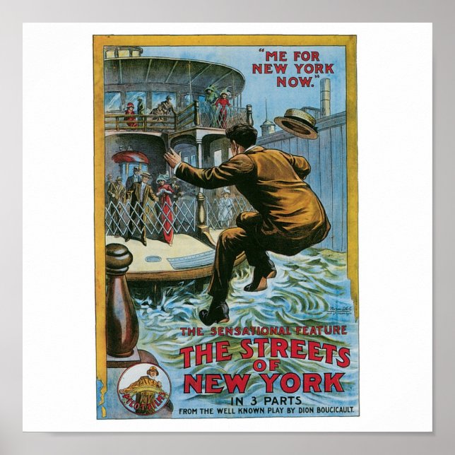 "The Streets of New York" Poster (Front)