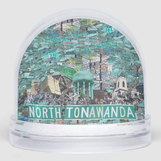 The Streets of North Tonawanda Snow Globe (Front)