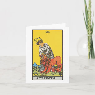 The Strength tarot card - Rider Waite Smith tarot