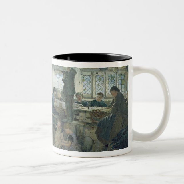 The Strict School Master, 1868 Two-Tone Coffee Mug (Right)