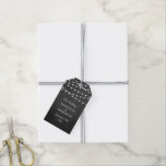 The String Lights On Chalkboard Wedding Collection Gift Tags<br><div class="desc">Simple yet elegant, the string lights on chalkboard wedding collection is a stunning design featuring lovely white hanging string lights on a chalkboard effect background, which is perfect for any modern wedding celebration. These tags can be personalised for your special occasion and would make the perfect item for your wedding,...</div>
