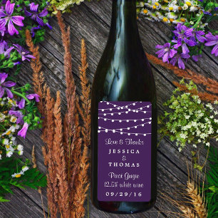 The String Lights On Purple Wedding Collection