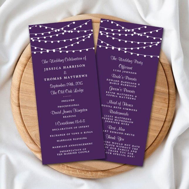 The String Lights On Purple Wedding Collection Program (Creator Uploaded)