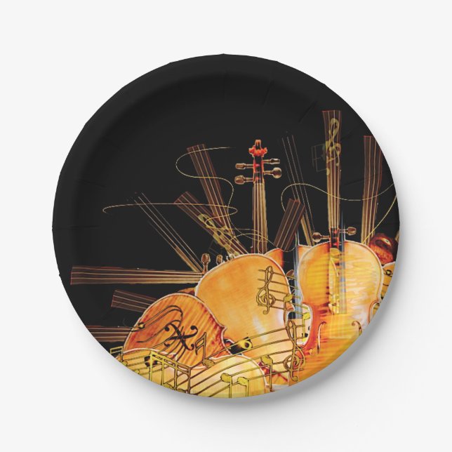 THE STRINGS OF SUNSHINE PAPER PLATE (Front)