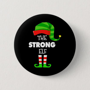 The Strong Elf Group Matching Family Christmas Pjs 6 Cm Round Badge