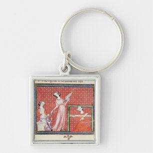 The Strong Woman of the Scriptures Spinning Key Ring