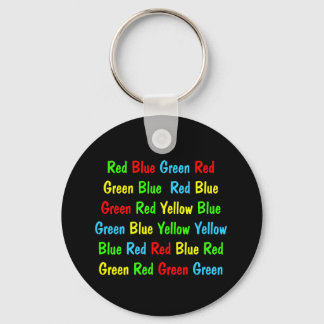 The Stroop Test Key Ring